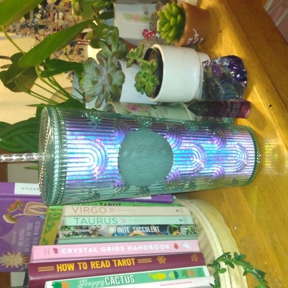STARBUCKS 2022 TEAL MERMAID SCALE IRIDESCENT TUMBLER (VENTI) - Picture 1 of 1